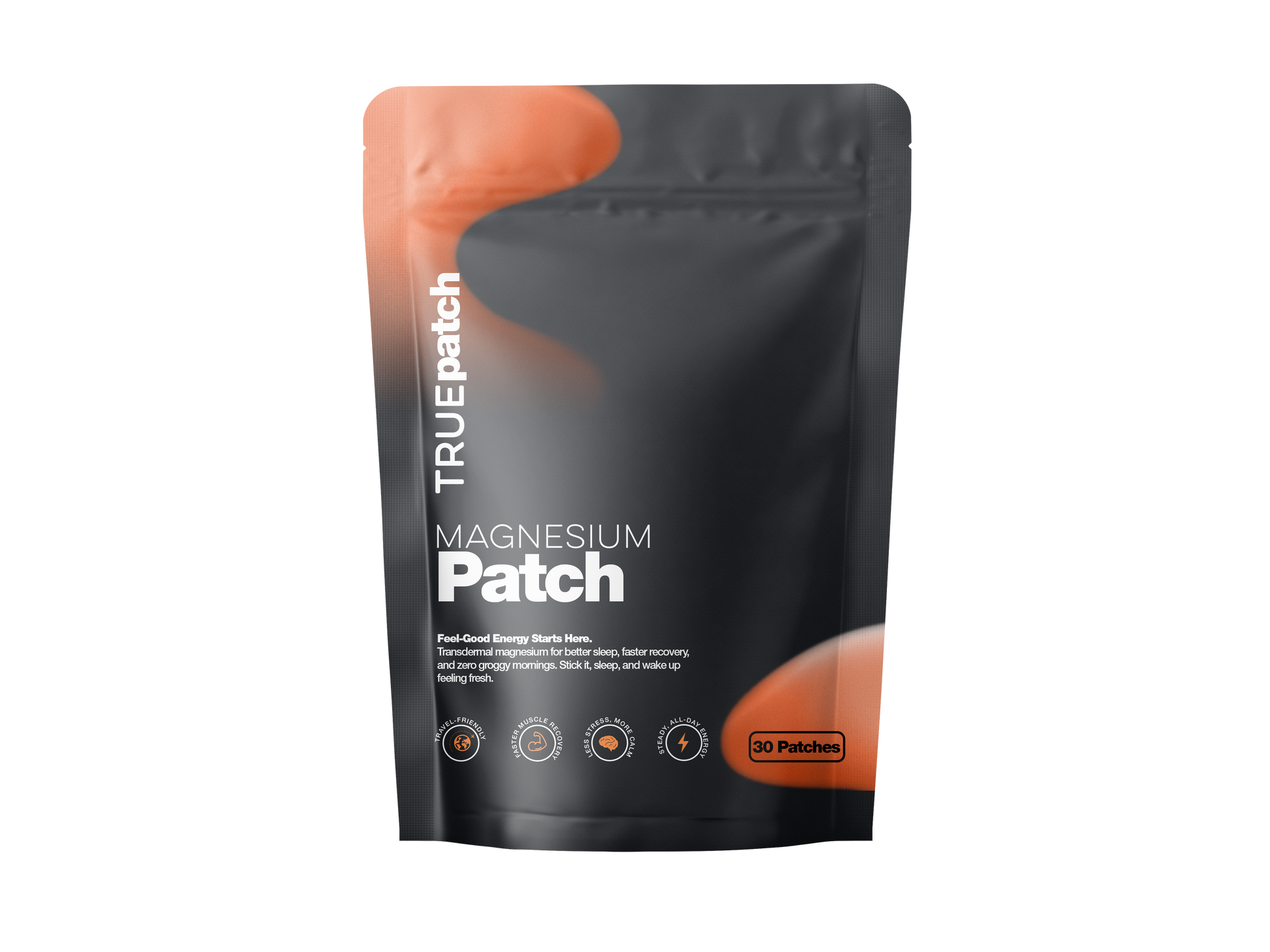 Magnesium patch for sleep, relaxation, and muscle recovery support