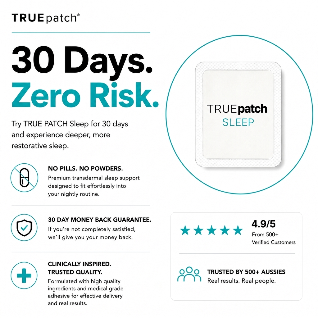 Better recovery begins with quality sleep using TRUE PATCH.