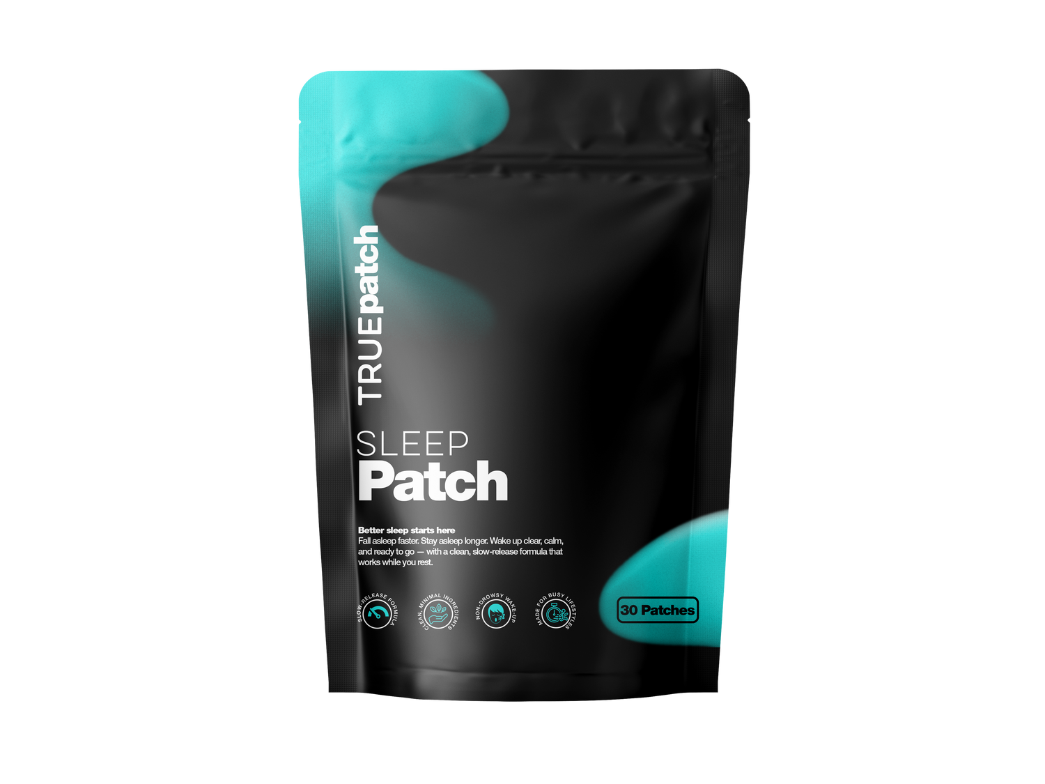 Melatonin sleep patch for better sleep, relaxation, and falling asleep faster